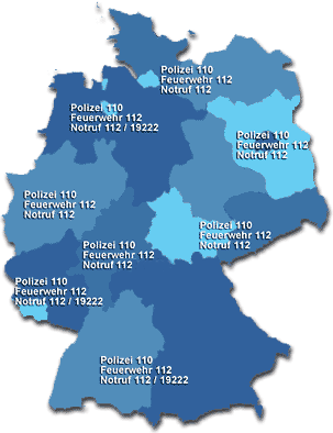 Notrufnummern in Deutschland